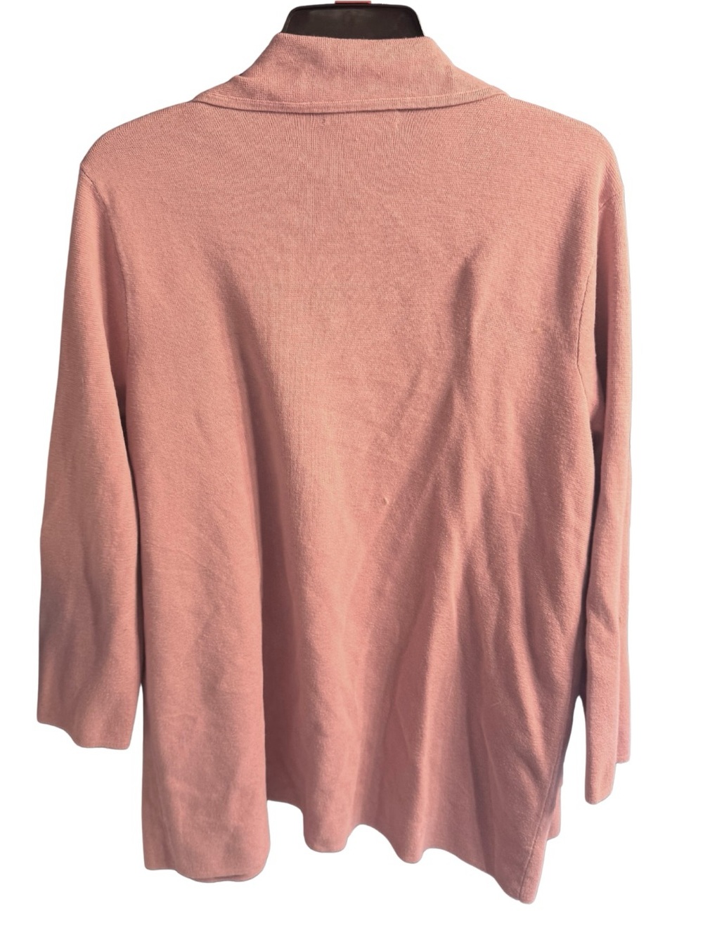 Nine West Blush Pink Open-Front Cardigan with Pockets - Picture 4 of 4